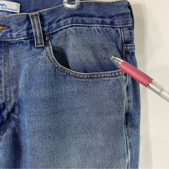 Blue Mountain Men’s Worn Ranch Work Condition Denim Jeans 38/30 - Picture 9 of 9